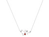 Sagittarius Zodiac Star Constellation Garnet & White Topaz Necklace GAR-RDN-496.