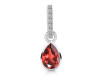 Garnet & White Topaz Pendant GAR-RDP-779-CZ-LOOP.