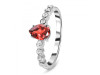 Garnet & White Topaz Ring GAR-RR-419D.