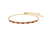 Garnet & White Topaz Bracelet GAR-RDB-133.