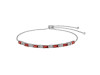 Garnet & White Topaz Bracelet GAR-RDB-133.