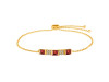 Garnet & White Topaz Bracelet GAR-RDB-147.