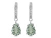 Green Amethyst & White Topaz Hoop Earring GRA-RDE-1223.