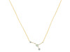 cancer Zodiac Star Constellation Green Amethyst & White Topaz Necklace GRA-RDN-486.