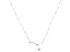 cancer Zodiac Star Constellation Green Amethyst & White Topaz Necklace GRA-RDN-486.