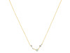 Aries Zodiac Star Constellation Green Amethyst & White Topaz Necklace GRA-RDN-488.
