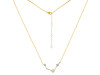 Aries Zodiac Star Constellation Green Amethyst & White Topaz Necklace GRA-RDN-488.