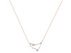 Capricorn Zodiac Star Constellation Green Amethyst & White Topaz Necklace GRA-RDN-489.
