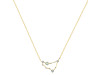 Capricorn Zodiac Star Constellation Green Amethyst & White Topaz Necklace GRA-RDN-489.