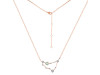 Capricorn Zodiac Star Constellation Green Amethyst & White Topaz Necklace GRA-RDN-489.