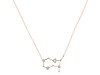 Gemini Zodiac Star Constellation Green Amethyst & White Topaz Necklace GRA-RDN-490.