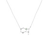Gemini Zodiac Star Constellation Green Amethyst & White Topaz Necklace GRA-RDN-490.