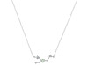 Taurus Zodiac Star Constellation Green Amethyst & White Topaz Necklace GRA-RDN-492.