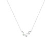 Libra Zodiac Star Constellation Green Amethyst & White Topaz Necklace GRA-RDN-494.