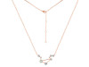 Libra Zodiac Star Constellation Green Amethyst & White Topaz Necklace GRA-RDN-494.