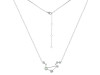 Libra Zodiac Star Constellation Green Amethyst & White Topaz Necklace GRA-RDN-494.