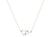Sagittarius Zodiac Star Constellation Green Amethyst & White Topaz Necklace GRA-RDN-496.