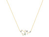 Sagittarius Zodiac Star Constellation Green Amethyst & White Topaz Necklace GRA-RDN-496.
