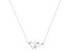 Sagittarius Zodiac Star Constellation Green Amethyst & White Topaz Necklace GRA-RDN-496.