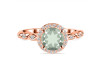 Green Amethyst & White Topaz Ring GRA-RR-267.