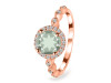 Green Amethyst & White Topaz Ring GRA-RR-267.