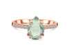 Green Amethyst & White Topaz Ring GRA-RR-344A.