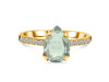 Green Amethyst & White Topaz Ring GRA-RR-344A.