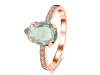 Green Amethyst & White Topaz Ring GRA-RR-344A.