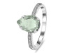 Green Amethyst & White Topaz Ring GRA-RR-344A.