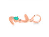 Green Onyx & White Topaz Alphabet Z Pendant GRO-RDA-26.