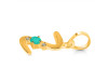 Green Onyx & White Topaz Alphabet Z Pendant GRO-RDA-26.