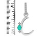 Green Onyx & White Topaz Alphabet C Pendant GRO-RDA-29.