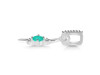 Green Onyx & White Topaz Alphabet I Pendant GRO-RDA-35.