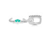 Green Onyx & White Topaz Alphabet J Pendant GRO-RDA-36.