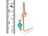 Green Onyx & White Topaz Alphabet L Pendant GRO-RDA-38.