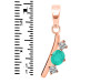 Green Onyx & White Topaz Alphabet I Pendant GRO-RDA-61.