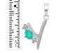 Green Onyx & White Topaz Alphabet Y Pendant GRO-RDA-77.