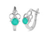 Green Onyx Stud Earring GRO-RDE-16.