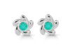 Green Onyx Stud Earring GRO-RDE-1.
