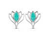Green Onyx Stud Earring GRO-RDE-24.