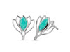 Green Onyx Stud Earring GRO-RDE-24.
