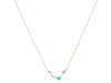 Aries Zodiac Star Constellation Green Onyx & White Topaz Necklace GRO-RDN-488.