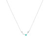 Aries Zodiac Star Constellation Green Onyx & White Topaz Necklace GRO-RDN-488.