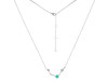 Aries Zodiac Star Constellation Green Onyx & White Topaz Necklace GRO-RDN-488.