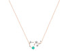 Scorpio Zodiac Star Constellation Green Onyx & White Topaz Necklace GRO-RDN-495.