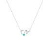 Scorpio Zodiac Star Constellation Green Onyx & White Topaz Necklace GRO-RDN-495.
