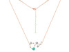 Scorpio Zodiac Star Constellation Green Onyx & White Topaz Necklace GRO-RDN-495.