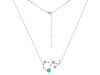 Scorpio Zodiac Star Constellation Green Onyx & White Topaz Necklace GRO-RDN-495.
