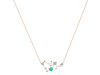 Sagittarius Zodiac Star Constellation Green Onyx & White Topaz Necklace GRO-RDN-496.