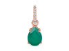 Green Onyx & White Topaz Pendant GRO-RP-76.